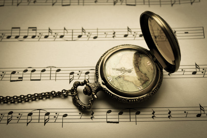 Мая мая часы часы часы песня. Музыкальные часы. Часы с нотами. Музыка и время. Музыкальный час.
